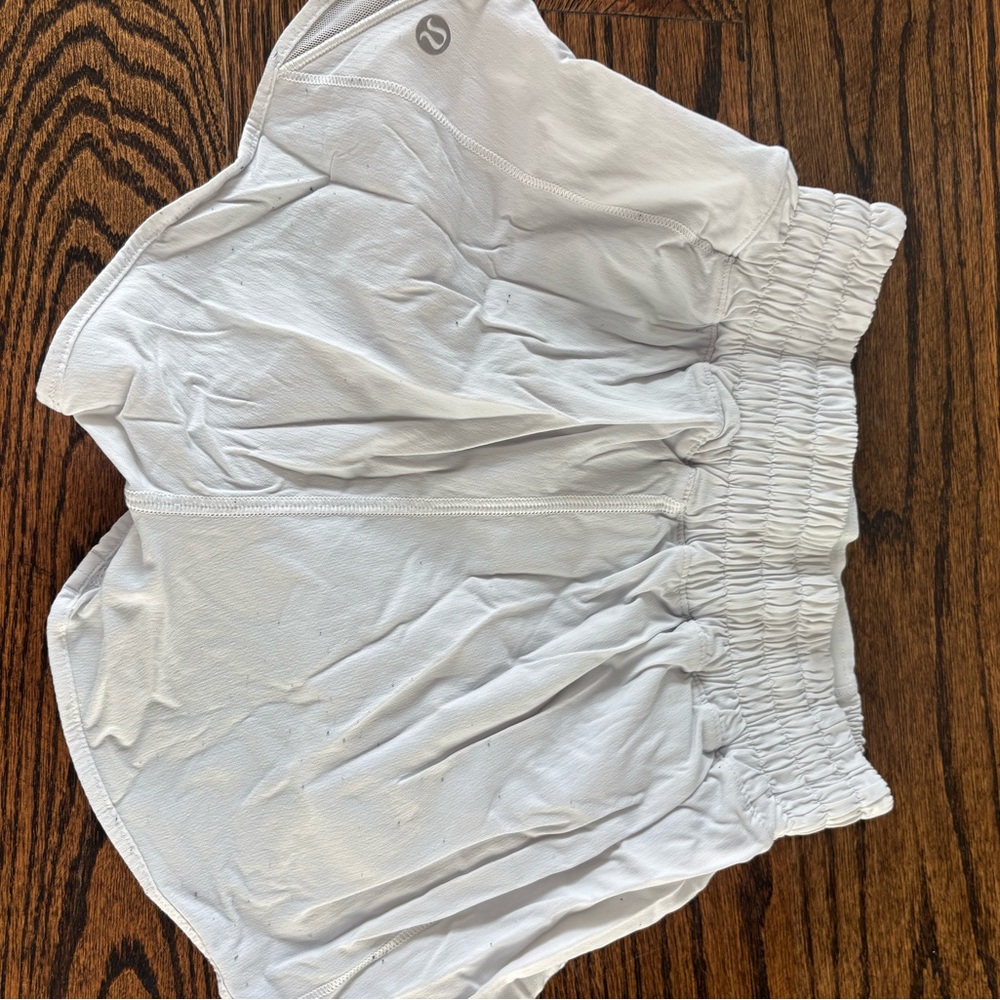 Lululemon White Athletic Shorts